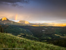 End of day 2 with a view from Black Mesa Hut at about 10,700'. We crossed the farthest mountains on the first day